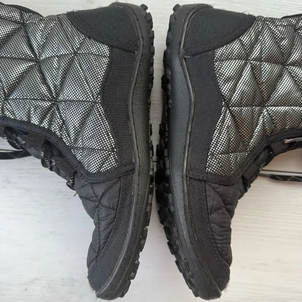 Columbia Shoe Omni-Grip 200 Grams Women 8 Snow Boots Waterproof Black Faux Fur